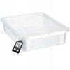 KADAX Plastic Container with Lid Transparent Lockable Box Organizer