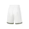 Li Ning CBA Series Professional Basketball Striped Logo Mid-Waist Straight-Leg Sports Shorts Men shorts White AAPU031-8