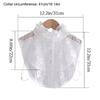 White Black Fake Collar Detachable Neckline Clothes Accessory False Collar  Women Girls
