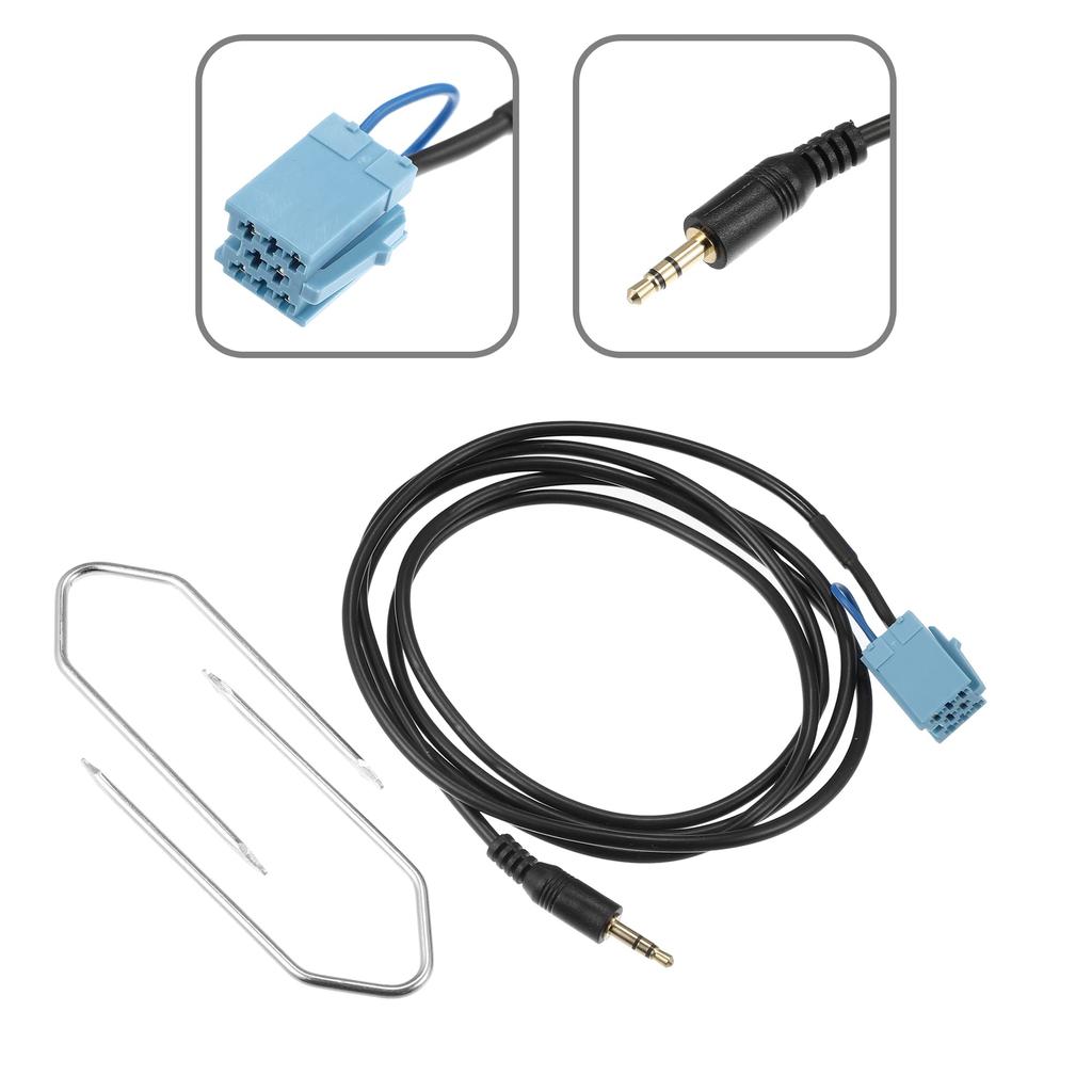 X AUTOHAUX Car Aux Cable Music Interface Adapter for Fiat 500 Grande Pun To