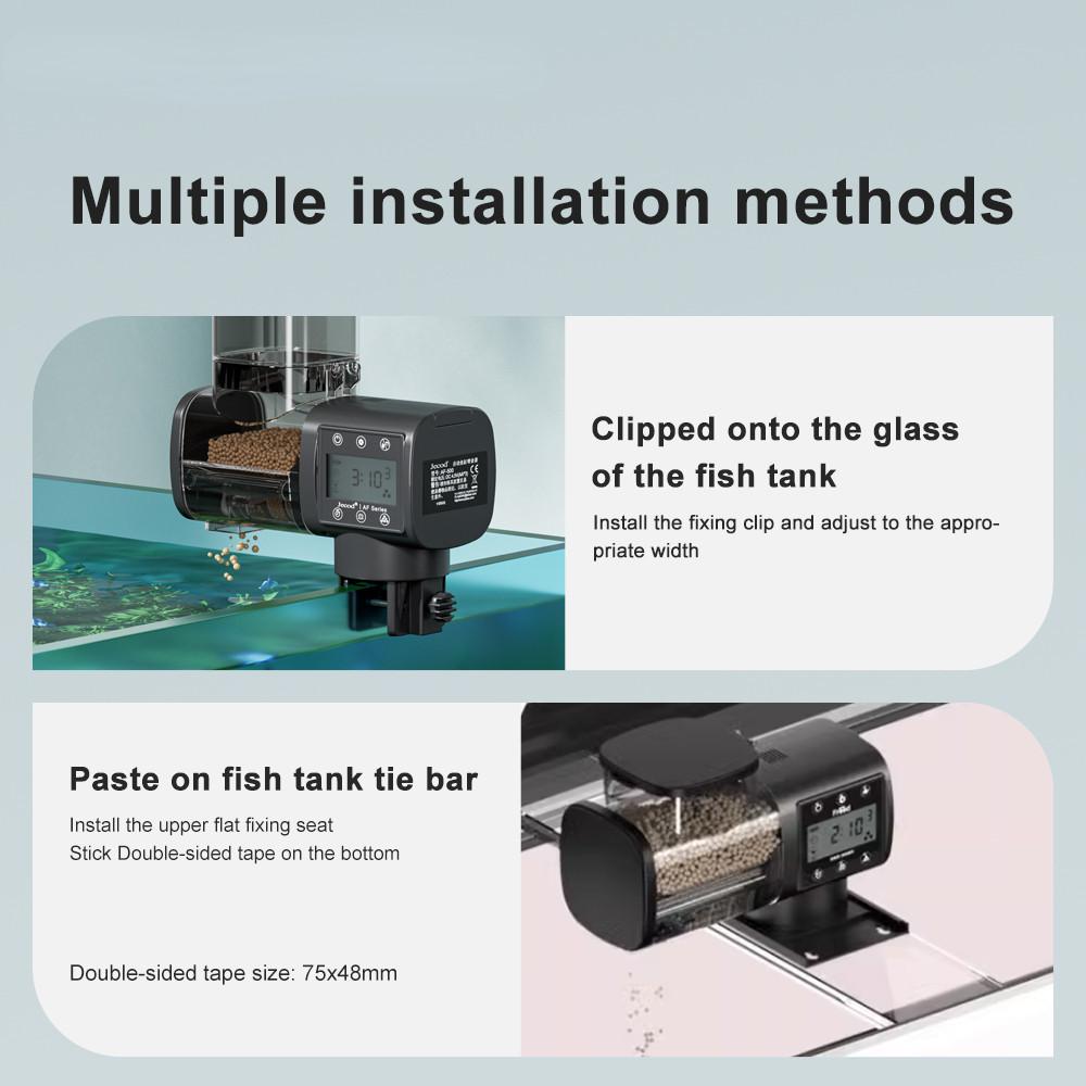 500ML Aquarium Fish Tank Feeder Intelligent Automatic Feeder Digital Timing Wifi Wireless Remote Control Fish Feeding