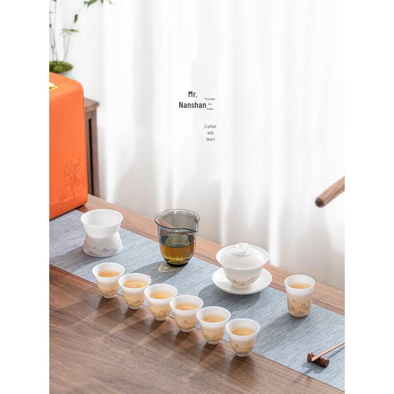 

Nanshan Xiansheng Ice Jade Porcelain Gongfu Tea Set