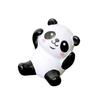 6 Pack Cartoon Panda Figurines Small Animal Models Miniatures Ornaments for Cake Toppers and Car Decors Accessories