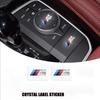 For BMW M X1 X3 For BMW Car Interior Products M label PVC Random Car Label Decorative Sticker E46 E36 F10 F30 E90 X3 F25 X5 E53 IX3 Z4 IX X4 X6