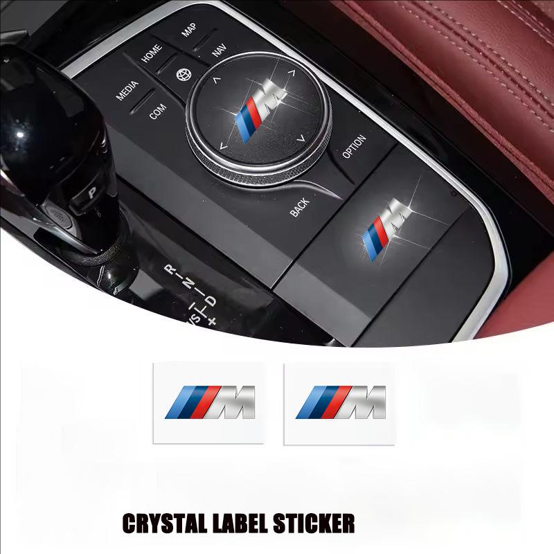For BMW M X1 X3 For BMW Car Interior Products M label PVC Random Car Label Decorative Sticker E46 E36 F10 F30 E90 X3 F25 X5 E53 IX3 Z4 IX X4 X6