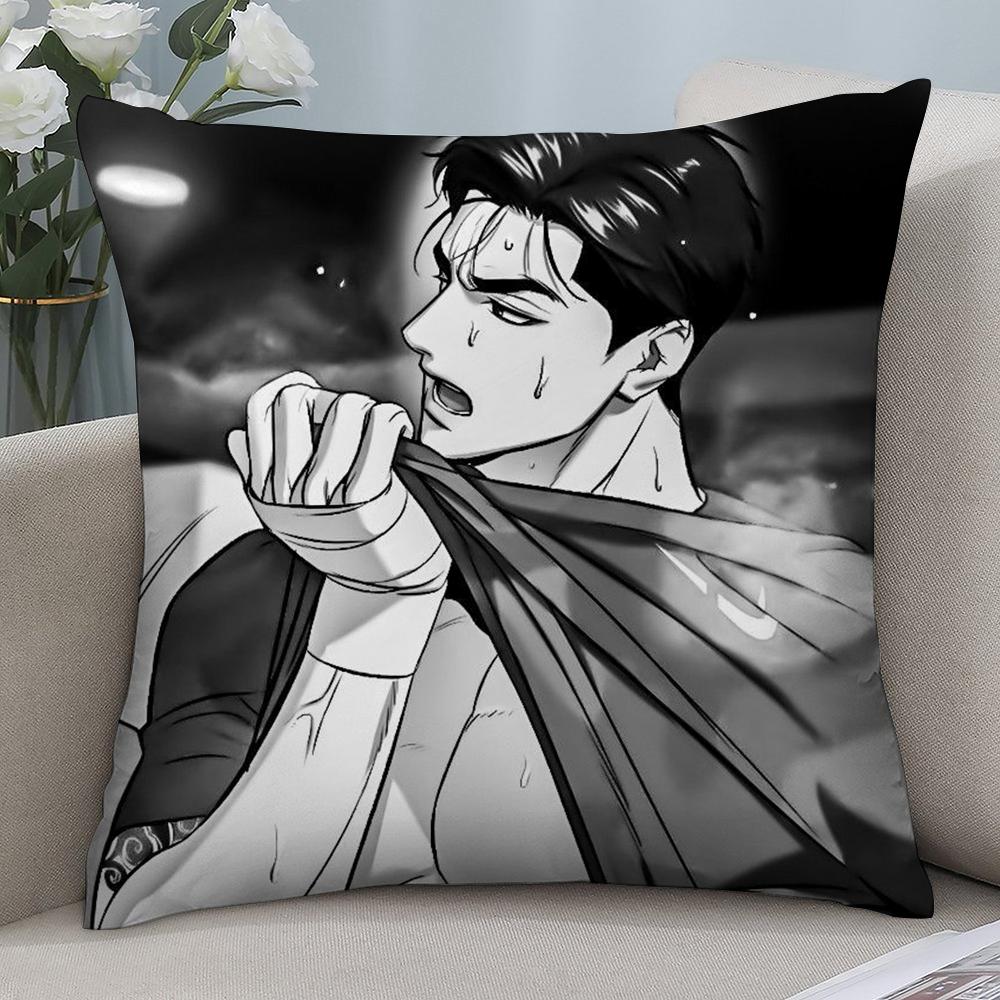 j-Jinx BL Comics Pillow Case Short Plush Sofa Decorative Gift Home Double-sided Printing Cushion