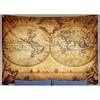 Tapestry Antique Map of the World Ancient Sea