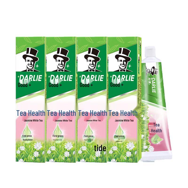 Darlie Tea Health Jasmine White Tea Toothpaste 4-Pack
