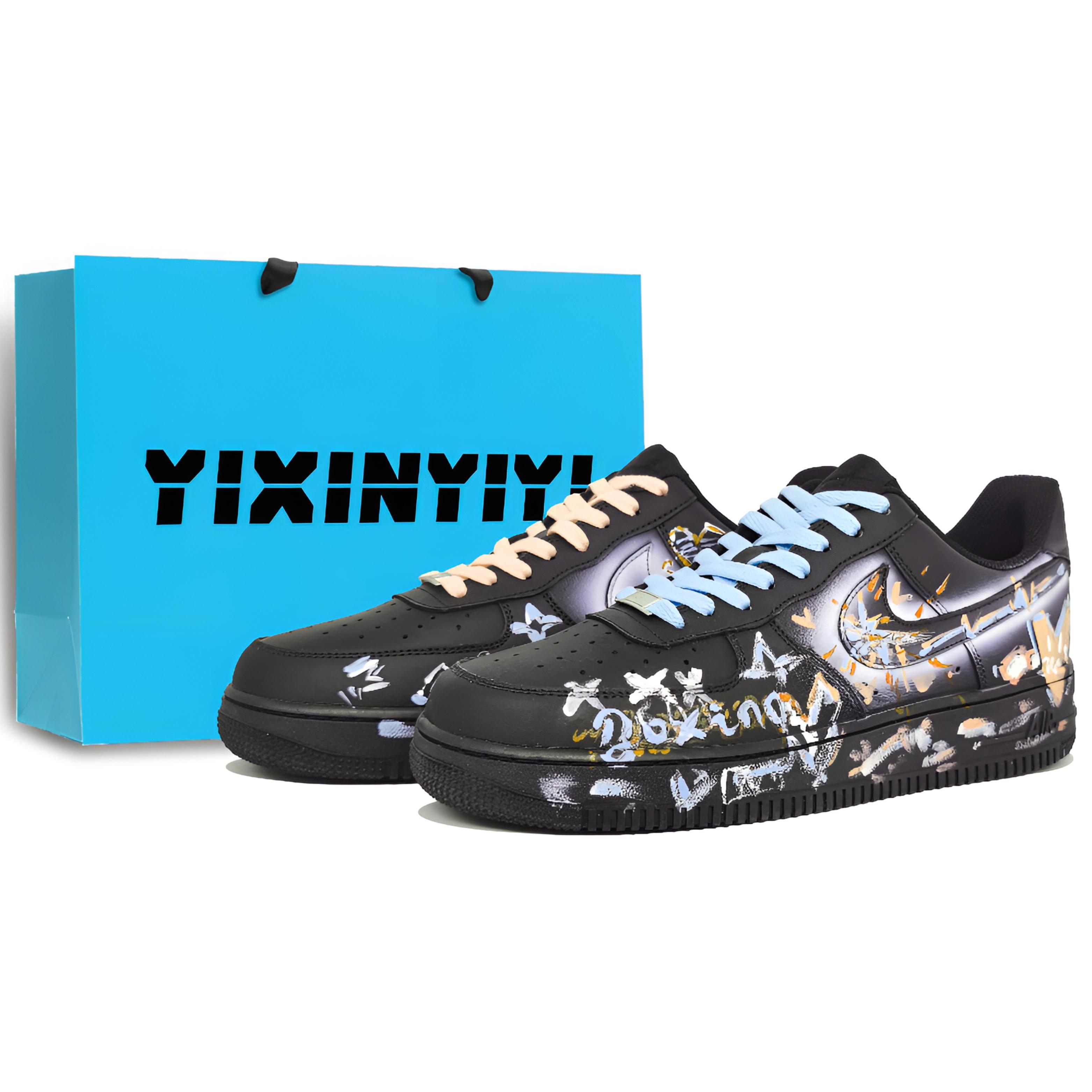 

Nike Air Force 1 Abrasion Resistant Low top Skateboard Shoes Unisex Blue Orange CW2288-001(Team1353-) 38.5