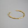 Stainless Steel Gold Color Bamboo Joint Bangles Trend Bracelet For Women Men Romantic Party Gift Fashion