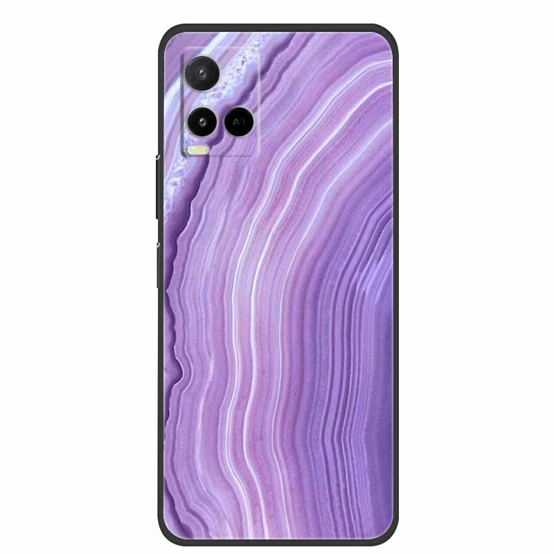 Marble Case For Vivo Y33s Silicone TPU Soft Phone Fashion Cover For Vivo Y33 S Case V2109 Funda Luxury Shockproof Cartoon Coque