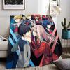 DARLING In the FRANXX Throw Lightweight 240g Flannel Blanket Soft Skin-friendly for Summer Cooling