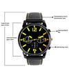 Men Fashion Numeral Dial Silicone Band Sport Analog Quartz Wrist Watch