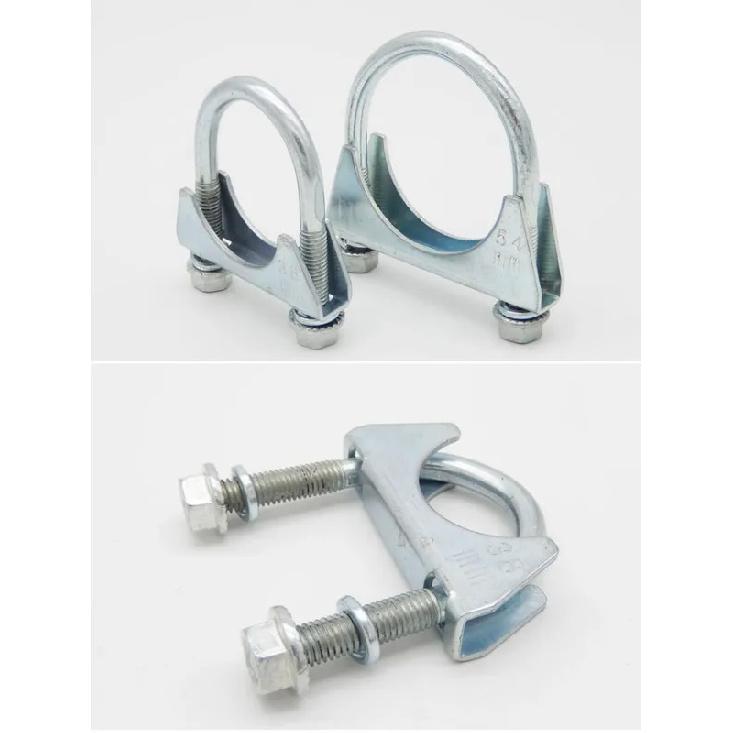 1Pcs Exhaust Pipe Strength Pipe Stuck Pipe Clamp Fixed Throat Hoop Clamp Under Collar Band U Tube Hoop 38-128Mm