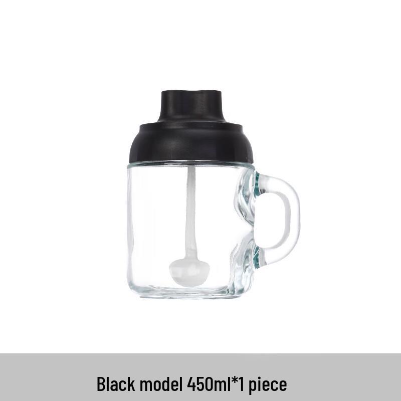 Wild Pigeon Glass Seasoning Jar with Spoon Lid