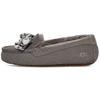 Women's Ansley Plaid Bow Slipper Charcoal 1127850-CHRC
