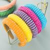 Solid Crystal Beads Hairbands For Women Girls Hair Hoop Headwear Fashion Clolorful Handmade Headbands Female Hair Bands