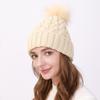 Dámska plyšová čiapka zo zhrubnutej vlny jeseň zima vonku chladuvzdorná pletená čiapka udržujúca teplo
