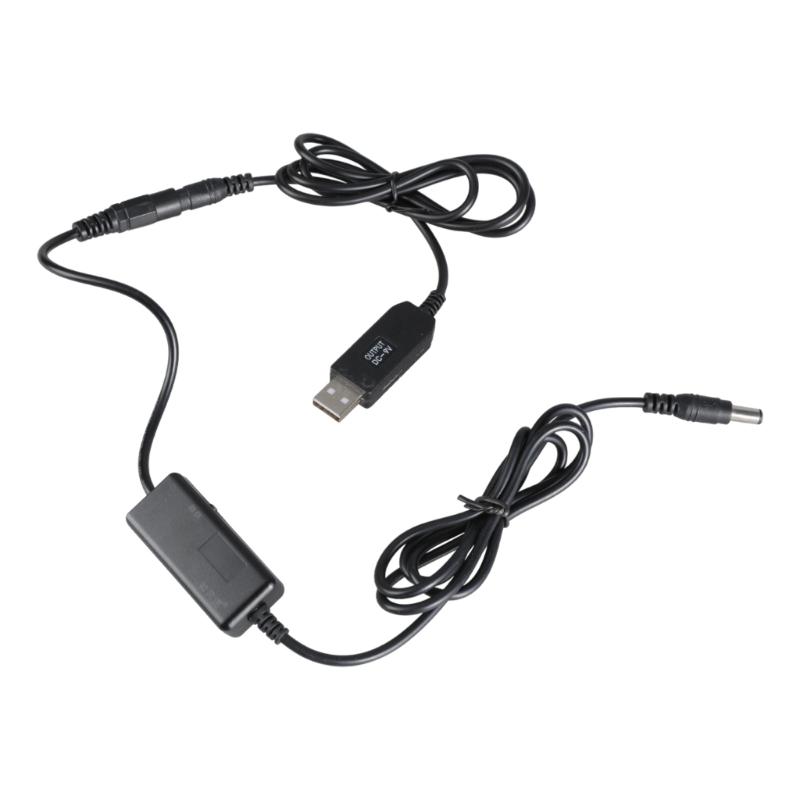 USB to DC5.5x2.1mm Charging Cable 5V to 9V Step up Converters Power Cable for Routers and Camera 5.5x2.1mm Connectors