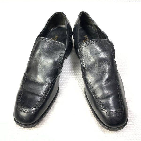 70s 80s USA Made Vintage Bostonian Size 9.5C A 26.0 27.0cm Slip On Shoes Black(USED)