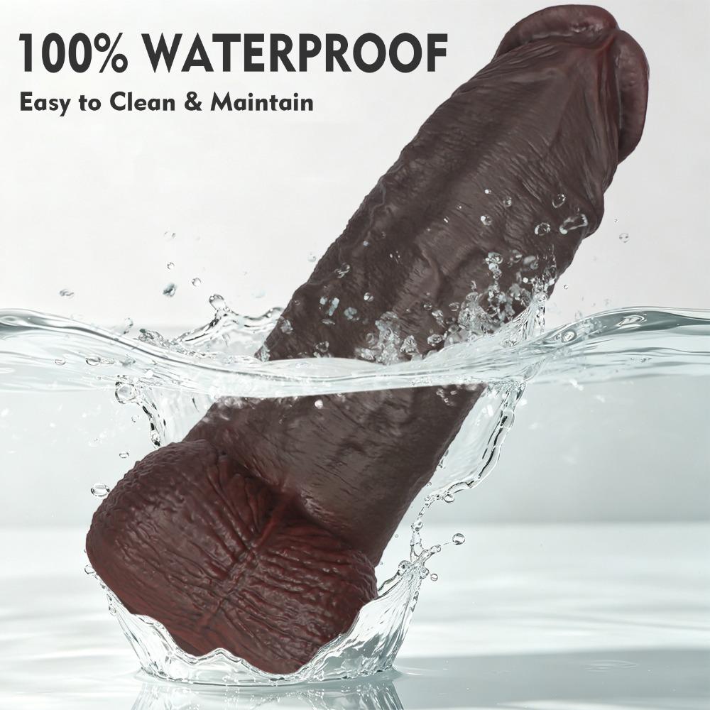 Giant Realistic Dildo with Suction Cup, Liquid Silicone Extra Large Penis for Women