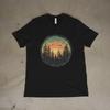 Vintage Sunset Forest Nature T-Shirt, Retro Outdoor Mountain Tee