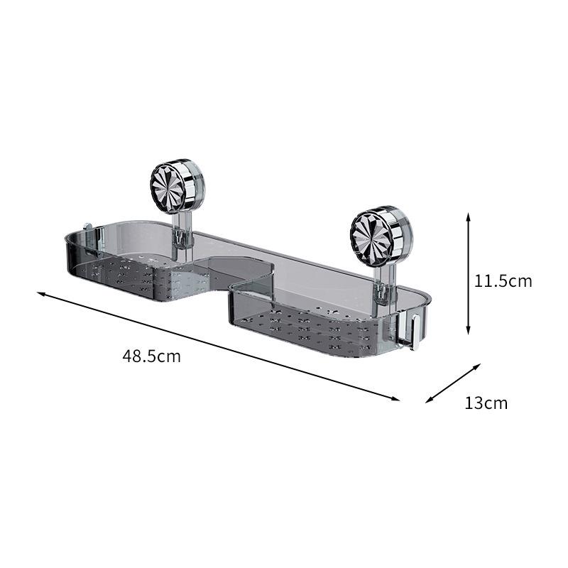Nástěnná police na přísavky bez vrtání - Úložný box do koupelny bez poškození