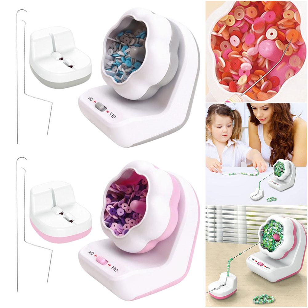 Electric Bead Spinner For Jewelry MakingClay BeadSpinner Bead Bowl Clay Beads With Needle And Thread Making Bracelets