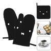 Miffy Pot Stylish and Cute Oven Kitchen Can be Used on Both Left and Right Set of 2 Heat-Resistant Holders/Oven Mitts, Mitts, Anti-Slip, Anti-Burn,