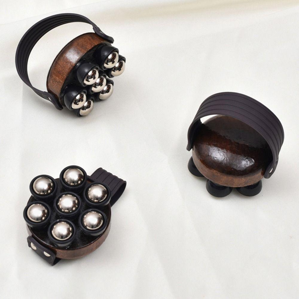 Ergonomischer Griff Rollball-Massagegerät Holzmaterial Manuell Körperroller Muskelentspannung