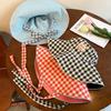 Summer Sunscreen Hat Two-sided Fisherman Caps Korean Plaid Bucket Cap  Travel