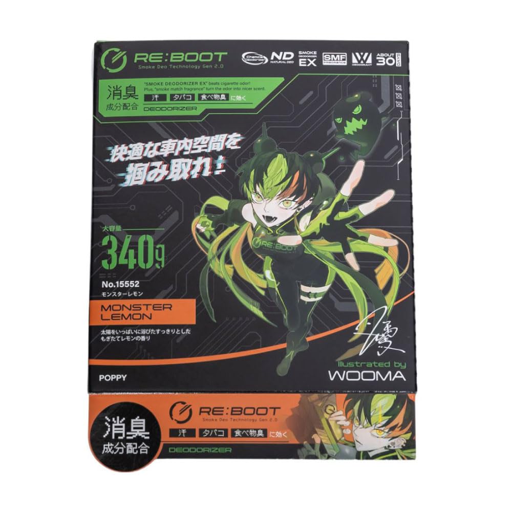 

Dia Chemical Автомобильный освежитель воздуха Reboot Под сиденье Монстр Лимон чёрный