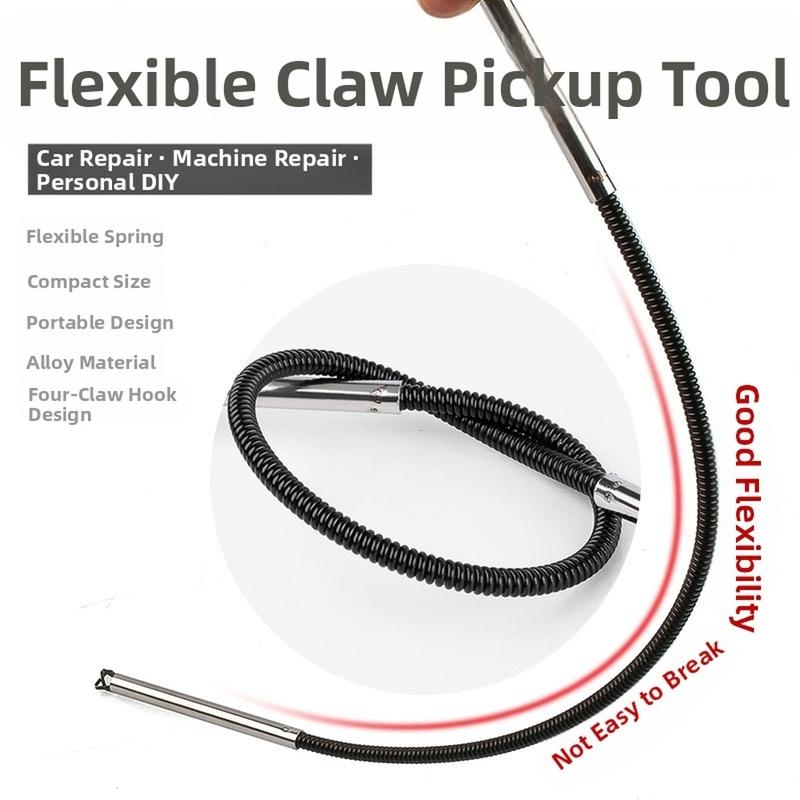Car Repair Flexible Magnetic Pickup Tool With Claw For Machinery Maintenance Retrieve Dropped Metal Parts