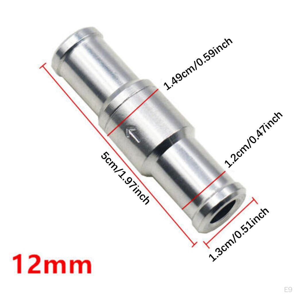 6-12mm Inline Non-return Check Valve Auminium Fuel Water Gas Air Vacuum