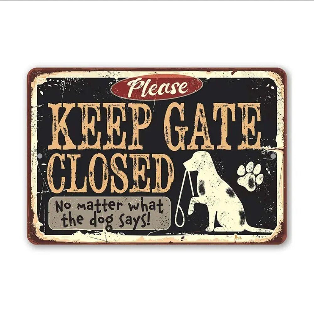 Vintage Metal Sign "Welcome to Wolf Cave" Outdoor Nature Decor 20x30cm