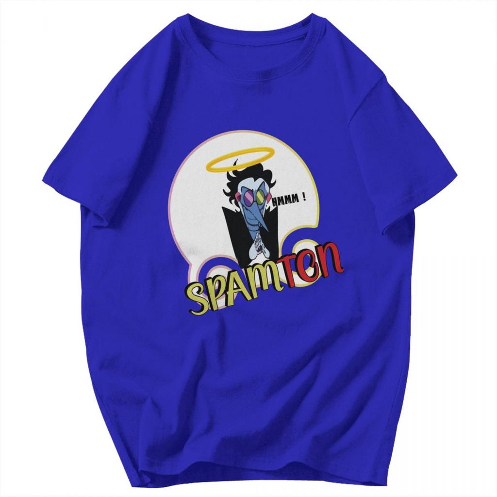 Herren T-Shirt Deltarune Spamton Sommer Y2K Grafik Personalisiert Unisex Kleidung T-Shirts