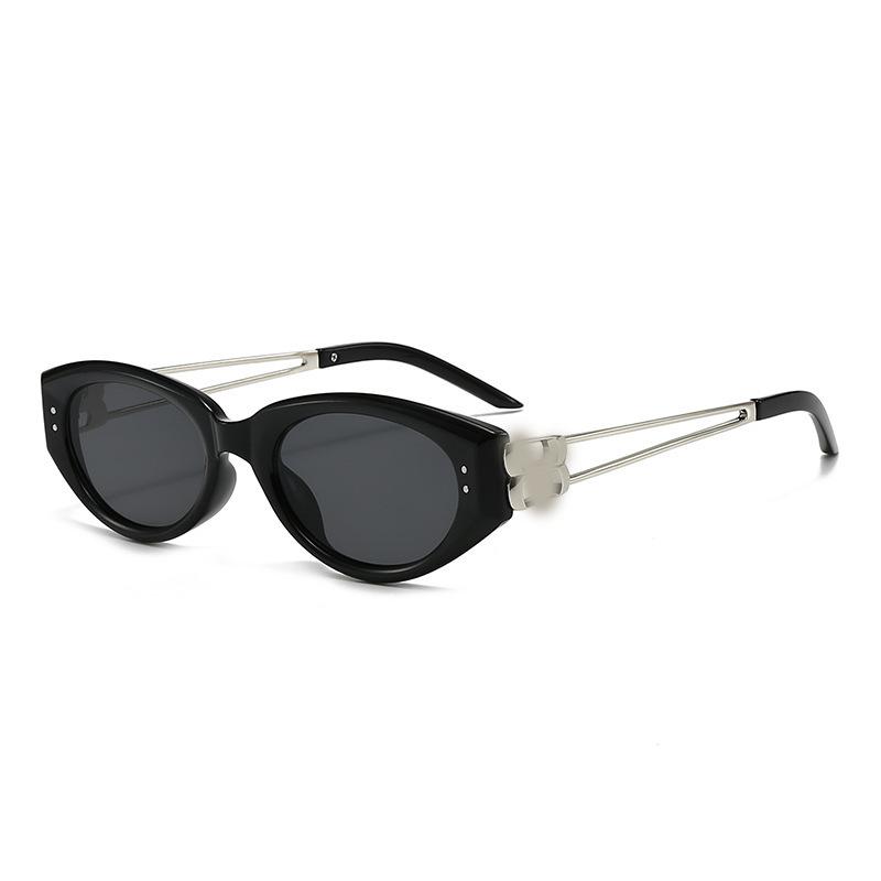 Cat Eye Texture Sunglasses Women'S Anti-Ultraviolet Light Luxury Small Frame Sunglasses High-End Fashion Glasses Tide