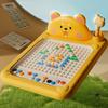 Cartoon Magnetic Drawing Board with Pen & Dot Beads Magnetic Dots Board Magnetic Dot Art Toy for Kid Age 4 5 6 Girl Gift Boy