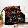 Firefighter Helmet T-Shirt - Fire Department GearBlanket Flannel Throw Blanket for Sofa, Bed, Travel, Camping, Office, Couch, Chair, And Bed