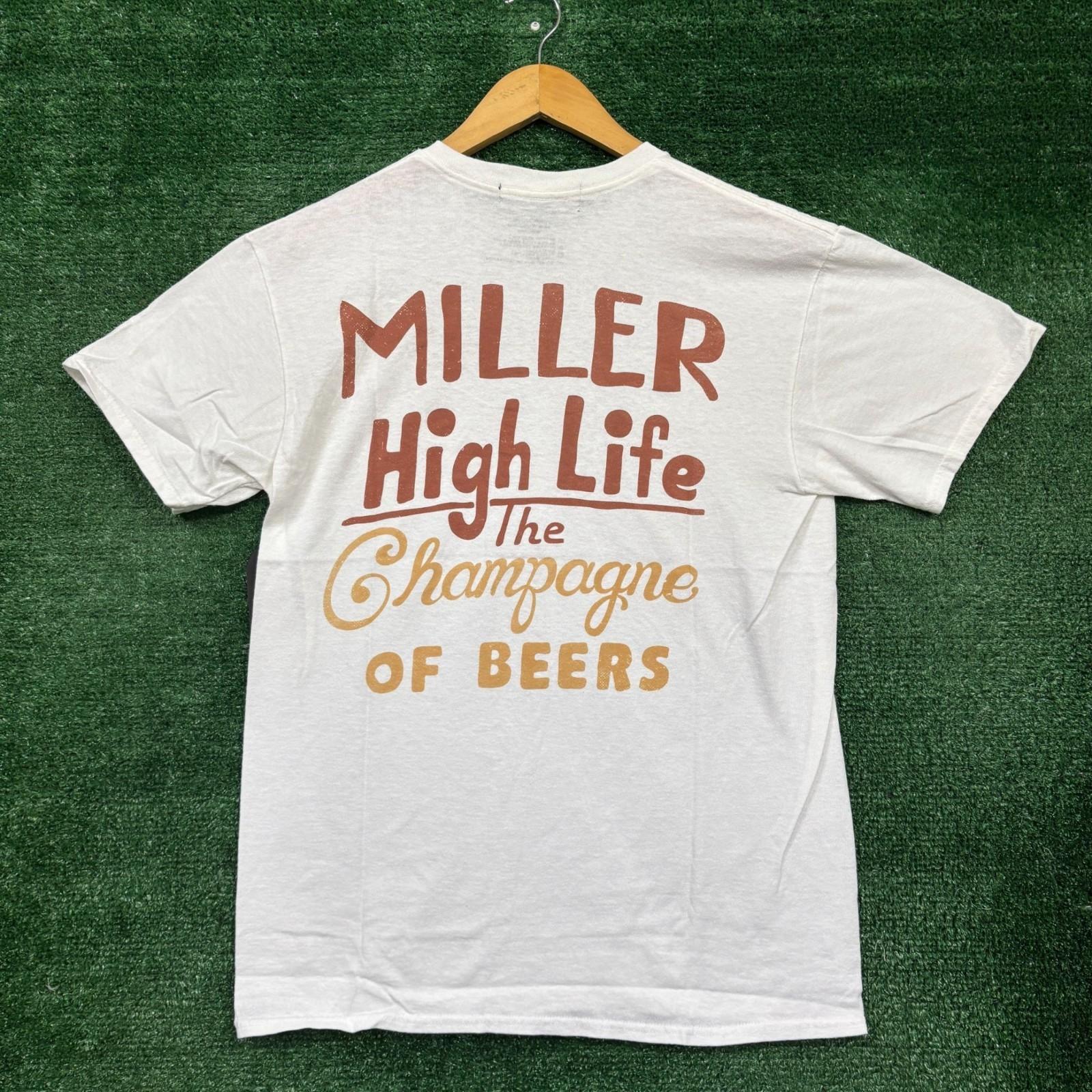 Junk Food Clothing x Miller High Life The Champagne of Beers Size Medium Unisex T-Shirt M