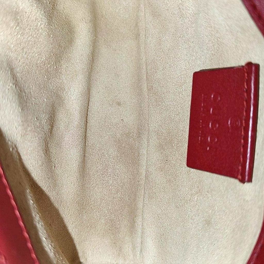 [Pre-Owned] GG Marmont Vintage Metal Logo Quilted Leather Mini Shoulder Bag - Excellent #1REX06V