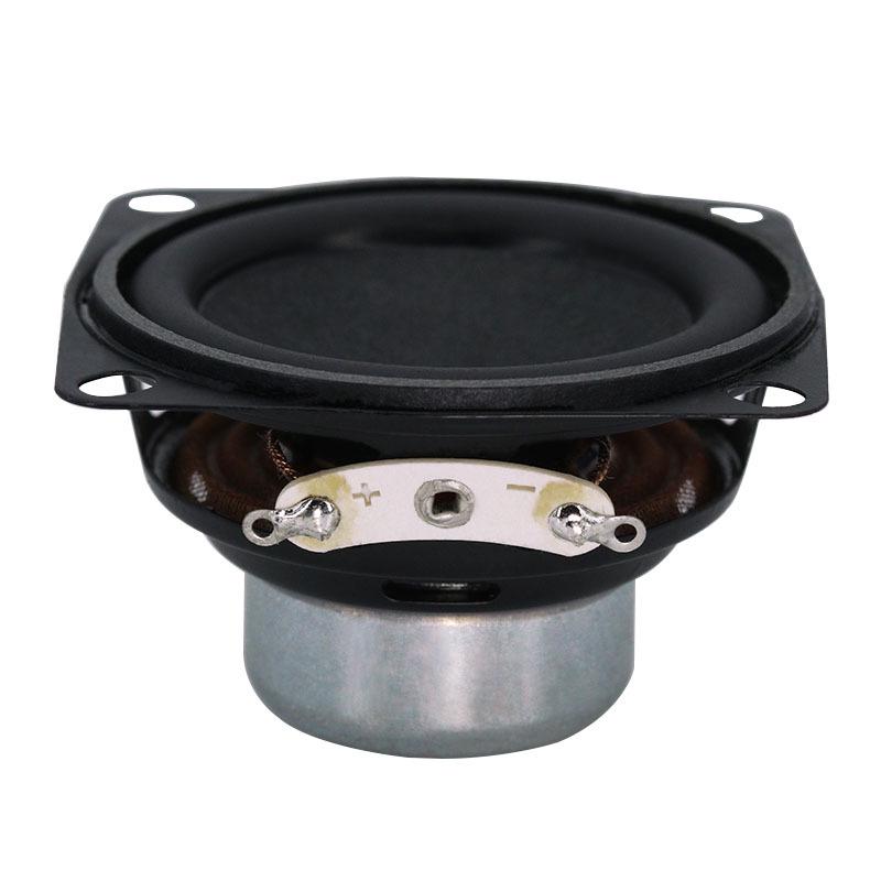 2-inch Full-Range Square/Round Speaker, 4/8 Ohm, 3-10W, 50-53mm, Dual Internal Magnet