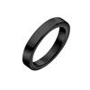 Titanium Steel 3mm Band Ring Women Men's Engagement Wedding Ring Silver Plated/Gold/Rose Gold/Black