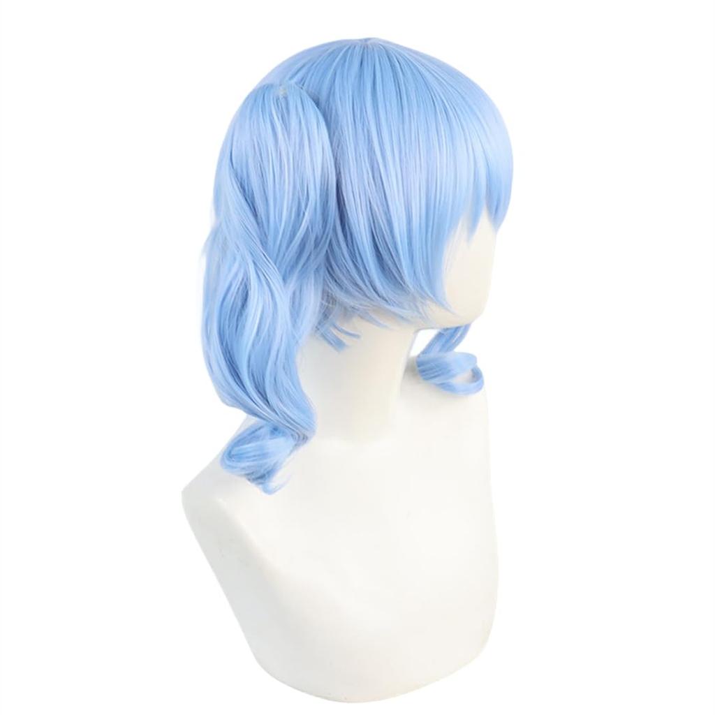 Sizuuenn VTuber Hoshimati Suisei Cosplay Hair Cosplay Wig with Dedicated Perfect for School Cultural and Photo Shoots Wig, Wig, Heat-Resistant Yarn,