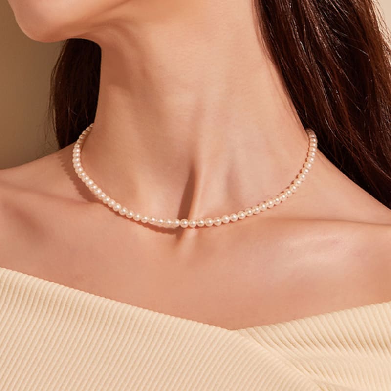 DIDIER DUBOT Signature D Pearl Necklace JDRNR3S716W