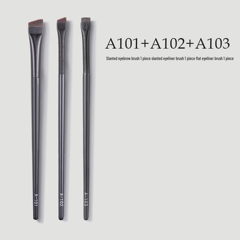 Ultra-Fine Flat Head Angled Eyeliner & Eyebrow Brush - Portable Makeup Tool with Single Free Shipping