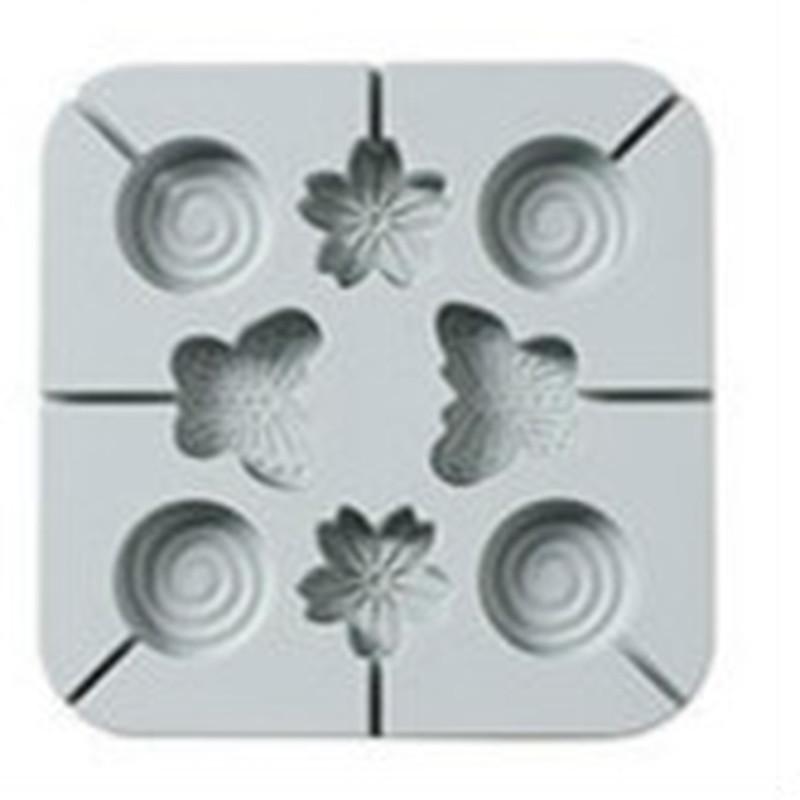 Silikon kalıp pişirme DIY aracı lolipop çikolata çocuk kare şeker kalıbı