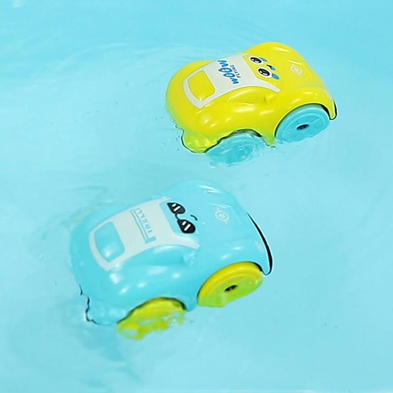 Crianças Banho Água Brincando Brinquedos ABS Relógio Carro Desenho Animado Veículo Bebê Banho Brinquedo Crianças Presente Anfíbio Carros Banheiro Brinquedo Flutuante