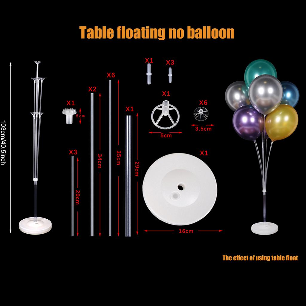 Birthday Balloon Support Balloon Stand Balloon Holder Balloon Stick Tubes Wedding Birthday Party Decoration Kids Baby Shower