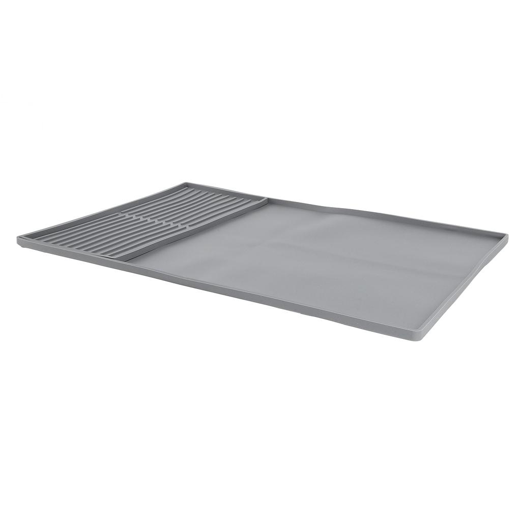 2 In 1 Silicone Coffee Mat Coffee Bar Mat with Dish Drying Mat for Kitchen Countertops Coffee Bar Ac